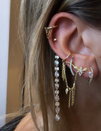 Damla Taşlı Mini Halka Piercing