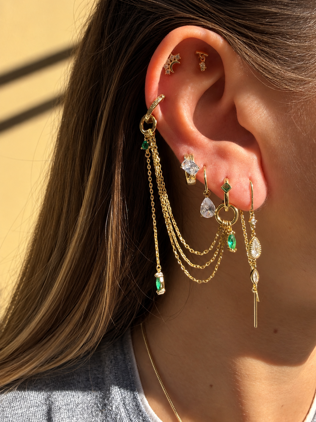 Aura Halka Damla Piercing