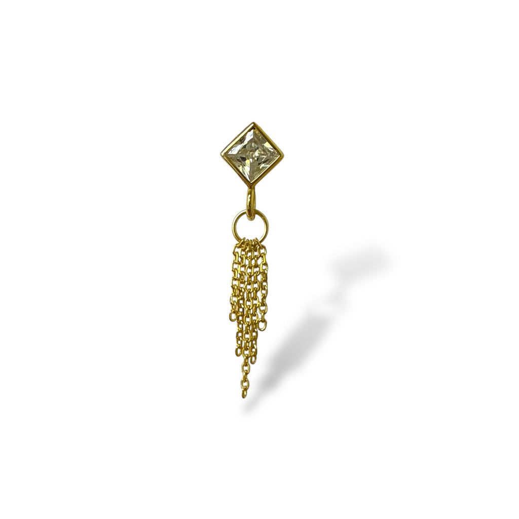 Saçaklı Karo Piercing