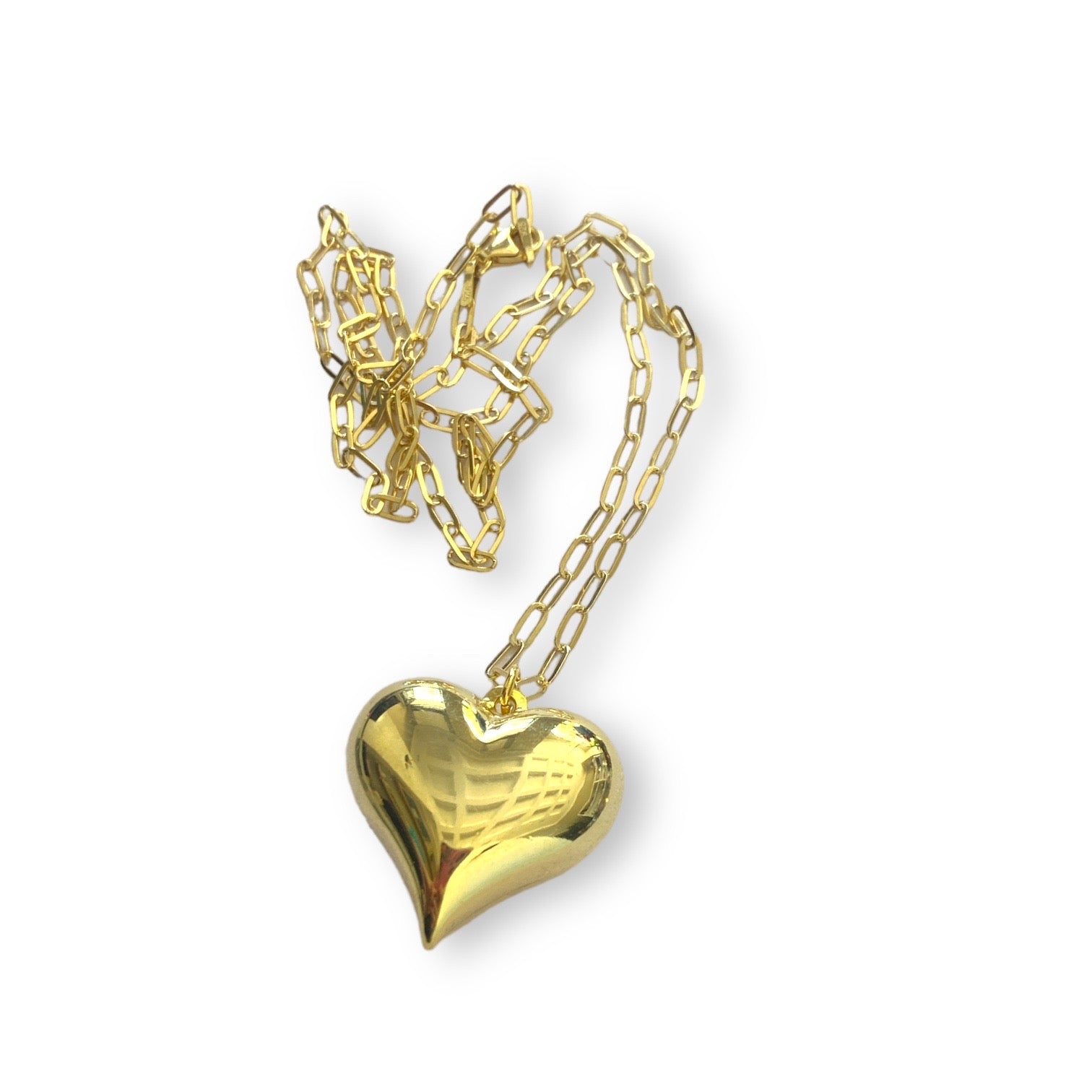 Bombe Kalp Madalyon Kolye