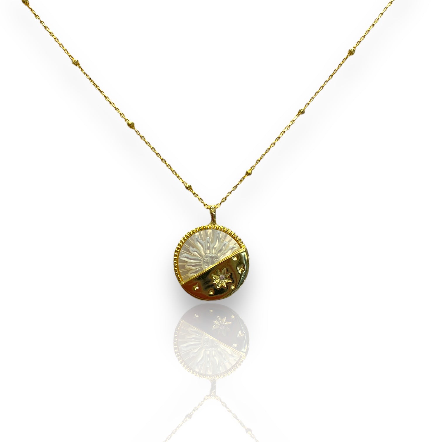 Gün ve Gece Sedefli Kolye