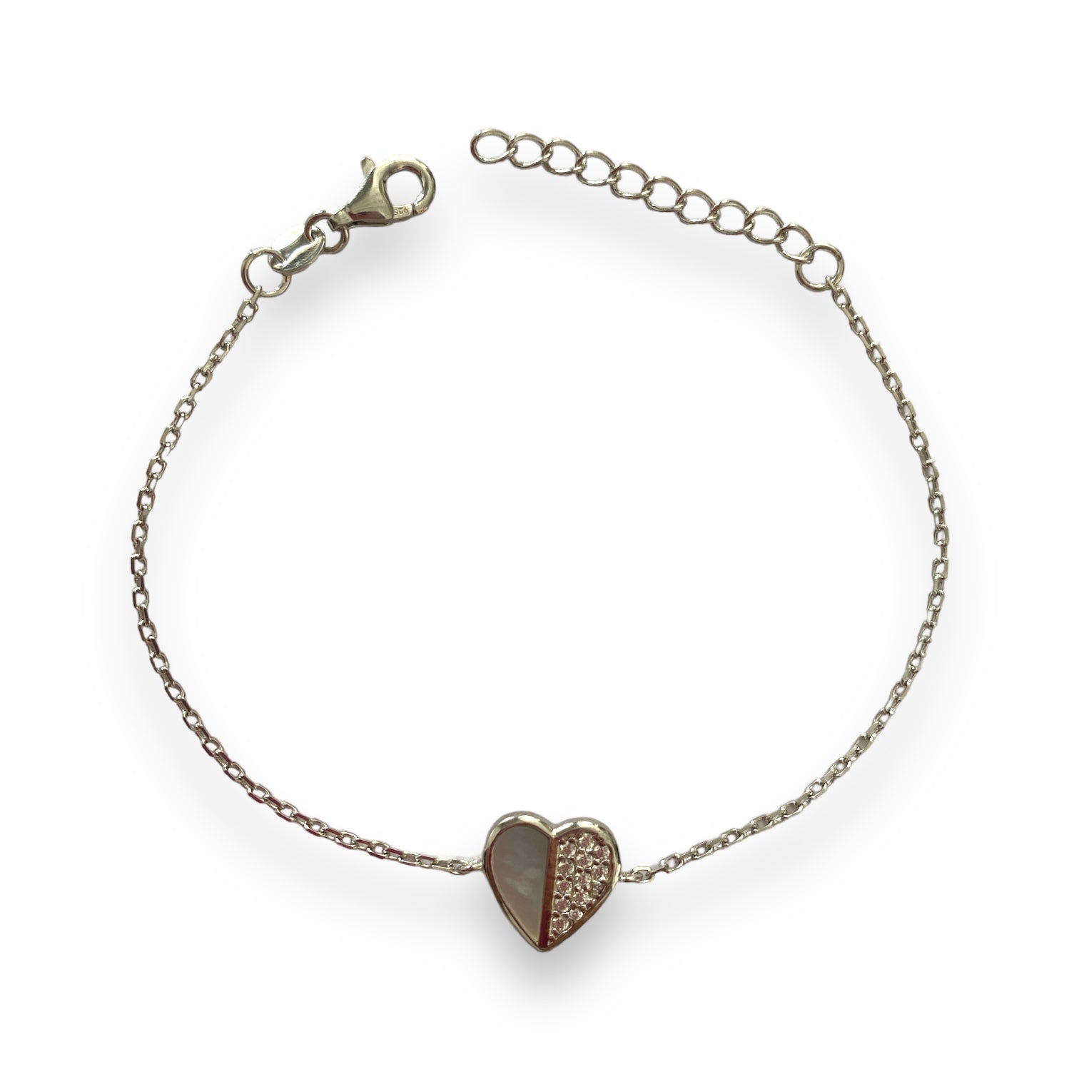 Sedefli Kalp Bileklik