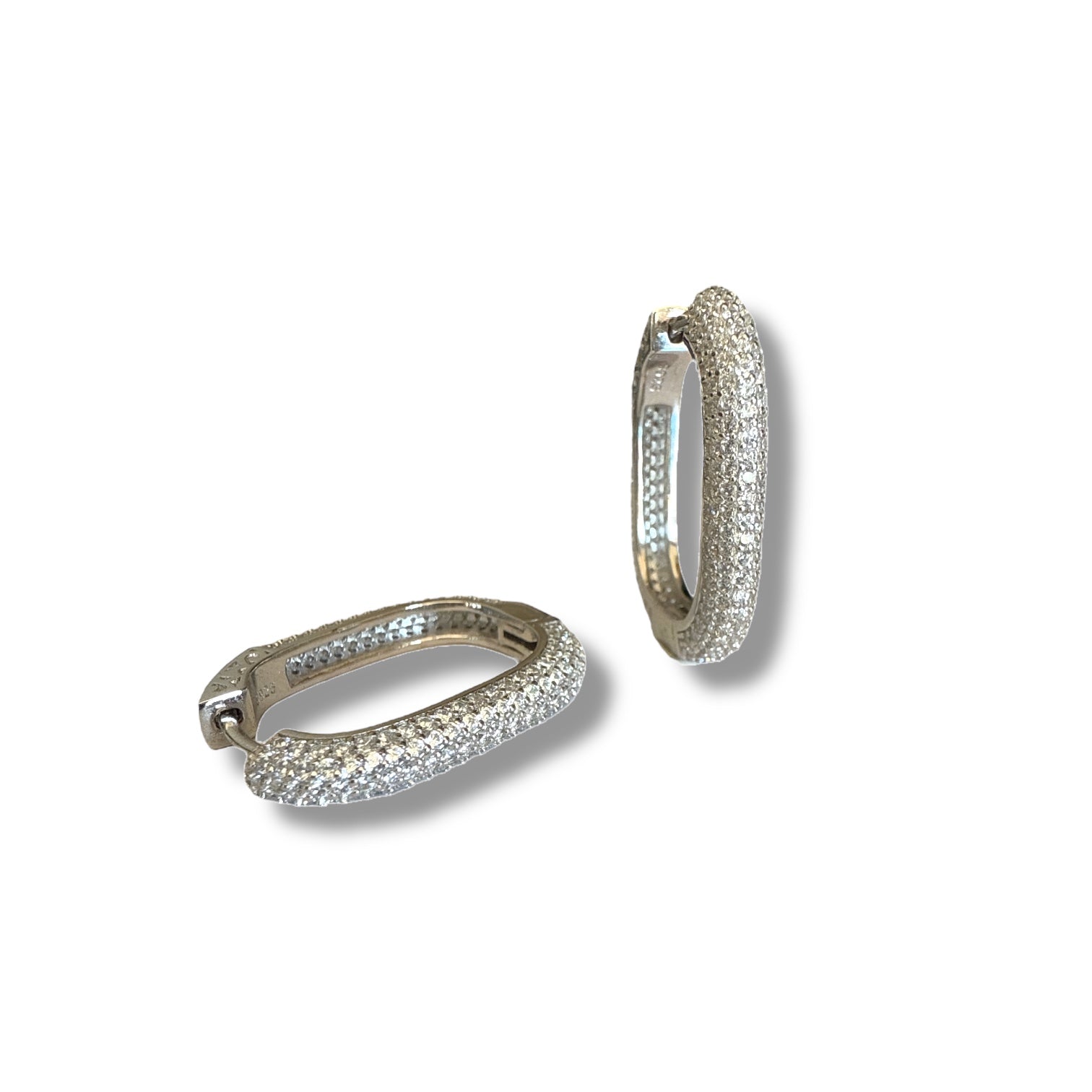 Sıvama Taşlı Halka Küpe