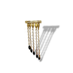 Siyah Mineli Drop Cuff