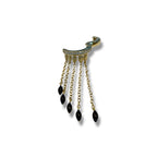 Siyah Mineli Drop Cuff