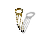 Siyah Mineli Drop Cuff
