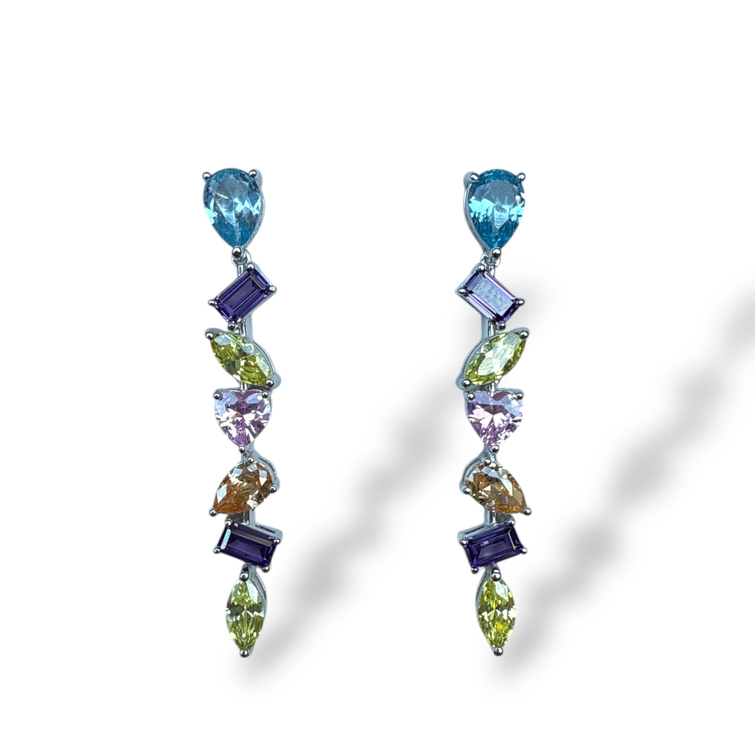 Pastel Mix Sallantılı Küpe