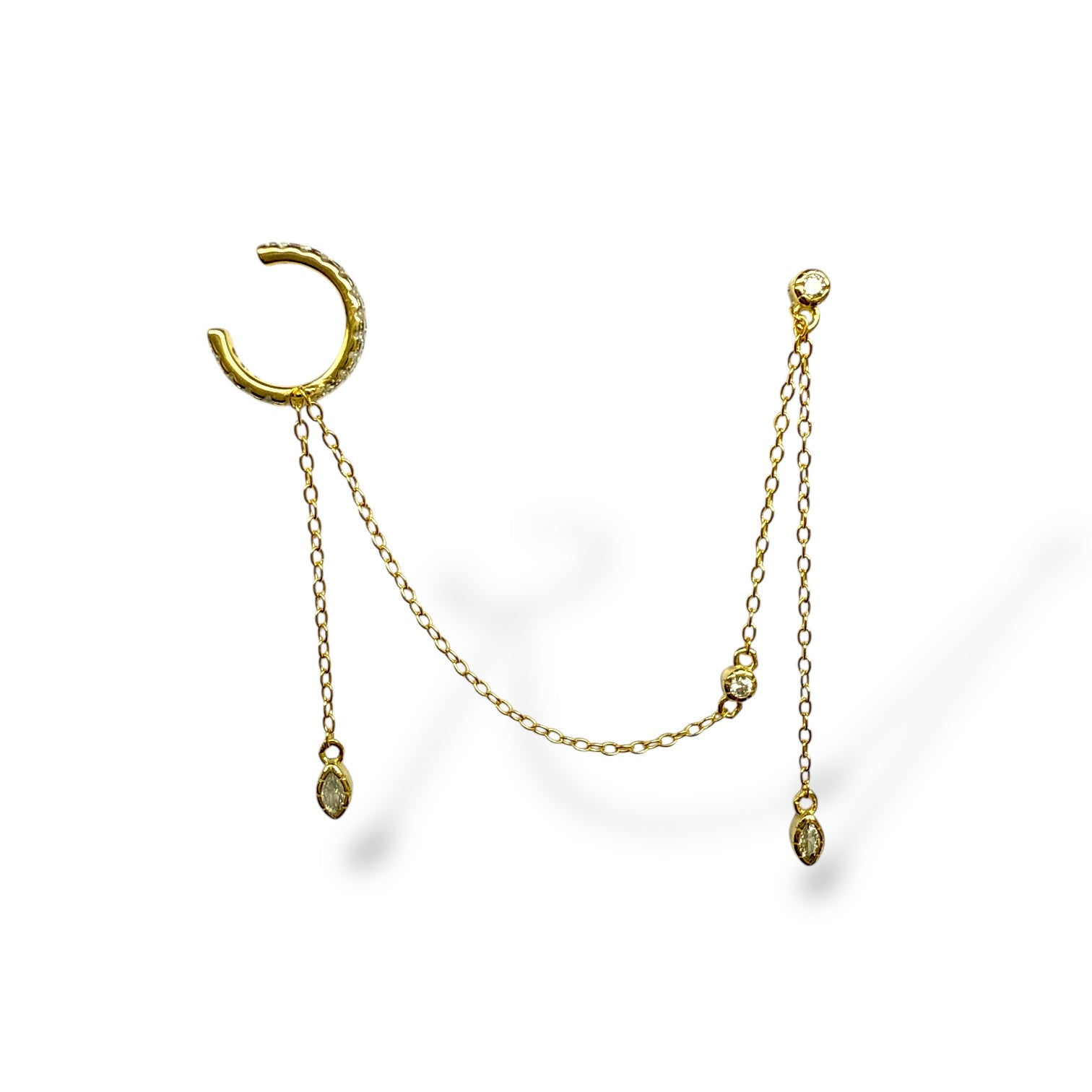 Raindrop Zincirli Küpe