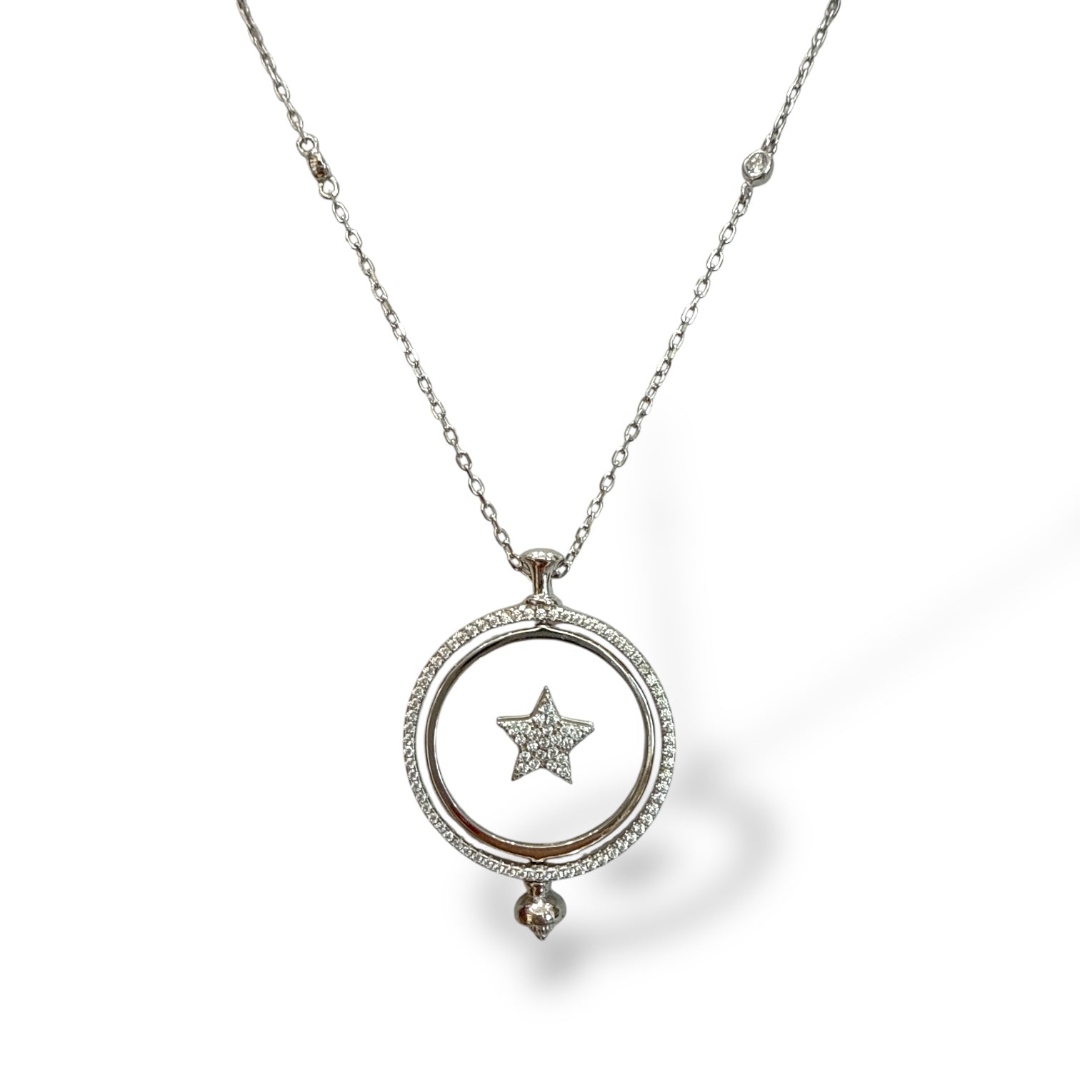 Hareketli Madalyon Kolye Yıldız