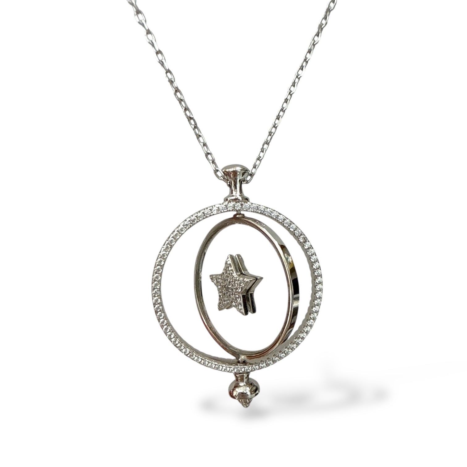 Hareketli Madalyon Kolye Yıldız