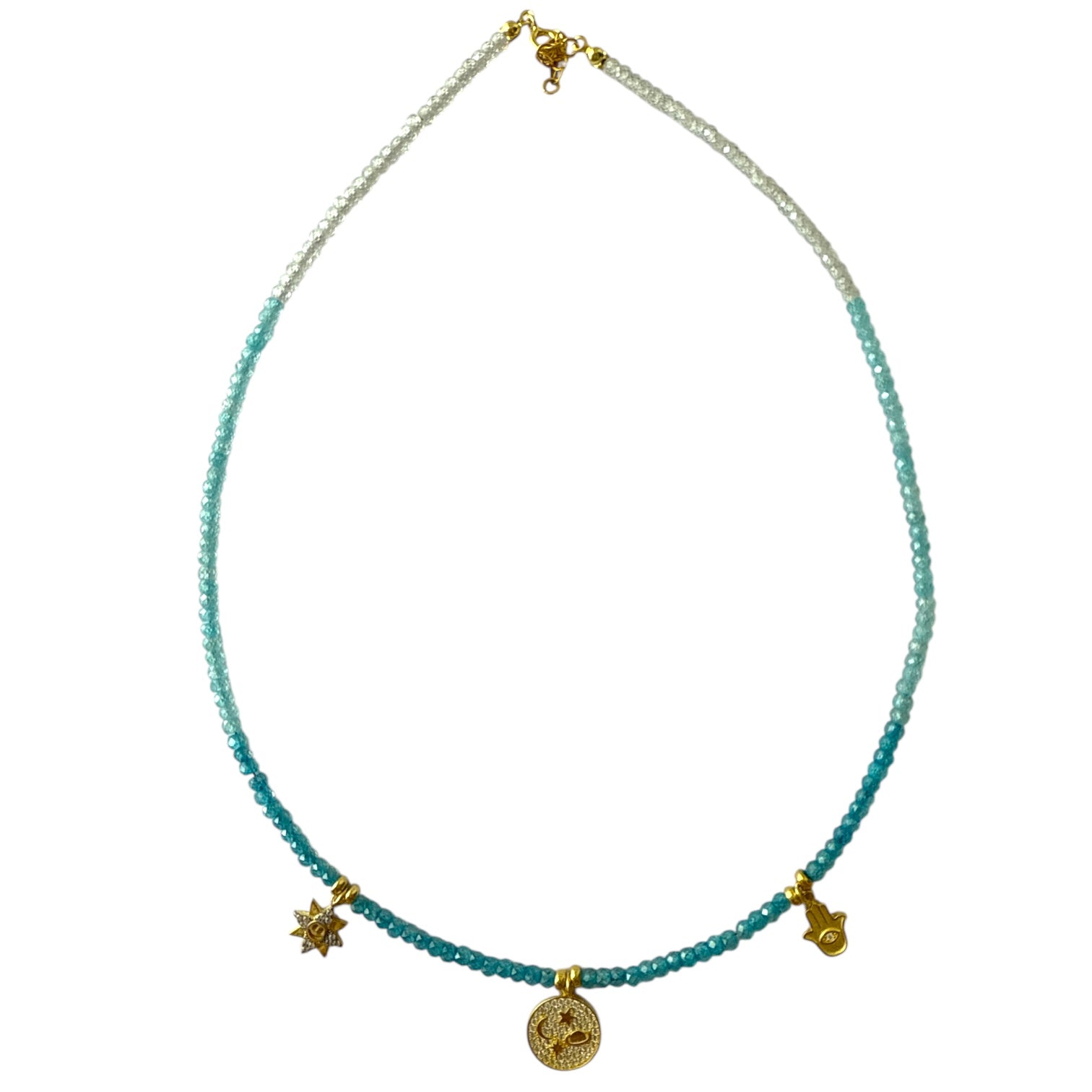 Sunny Kolye Kristal Mavi