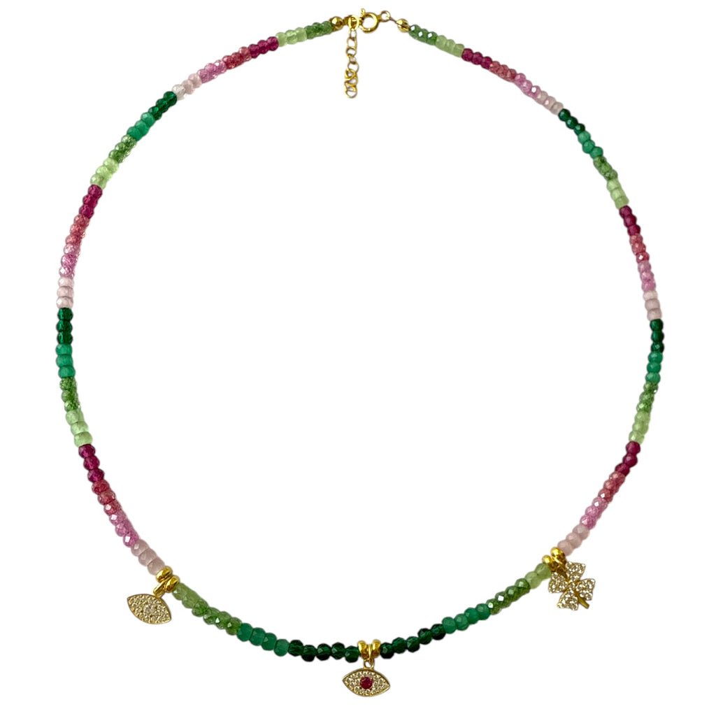 Sunny Kolye Kristal Rainbow 3 Charm