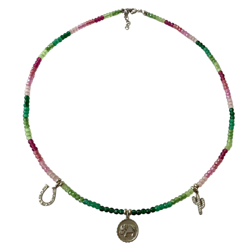 Sunny Kolye Kristal Rainbow 3 Charm