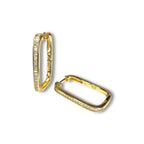 Iza Baget Taşlı Halka Küpe