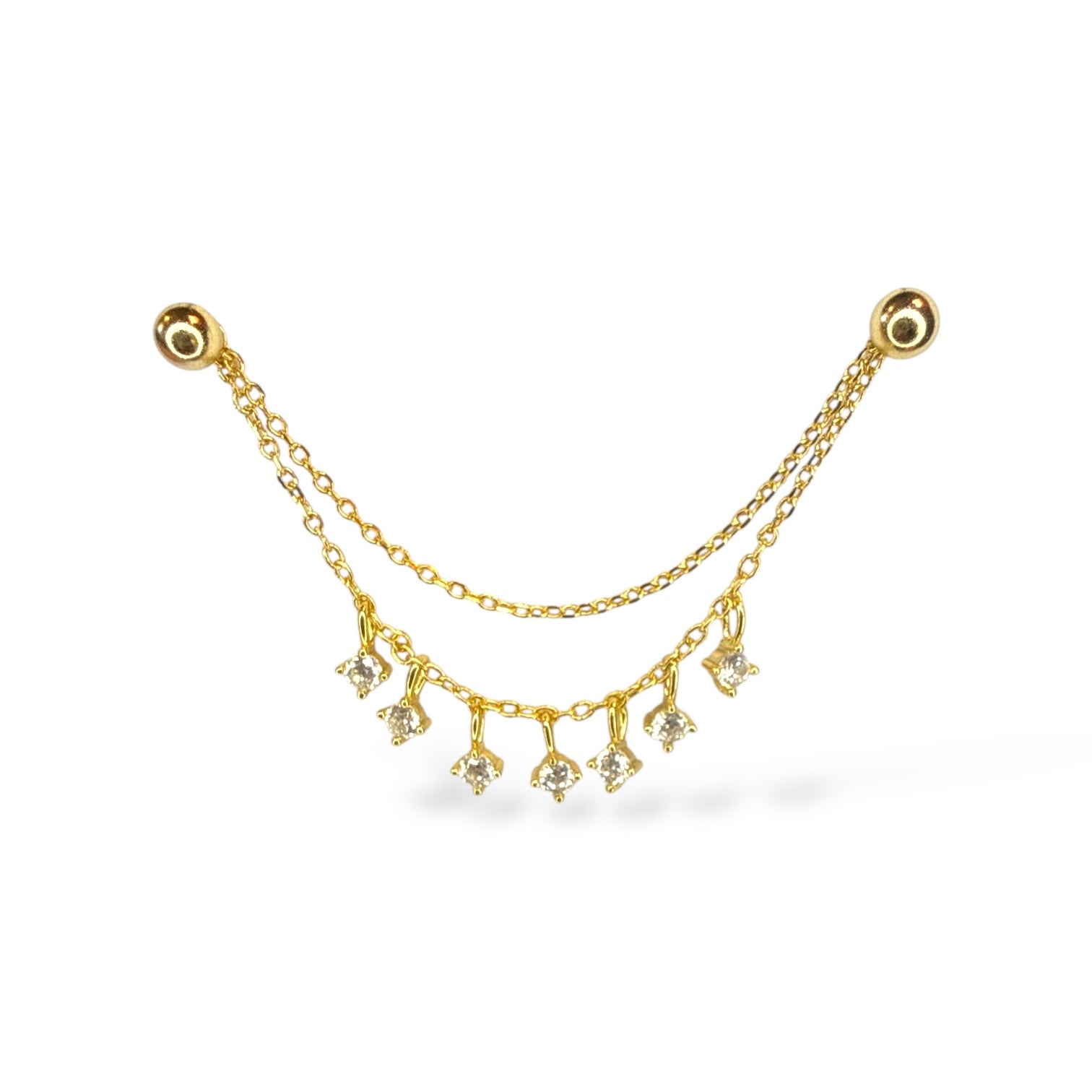 Iza Drop Chain Küpe