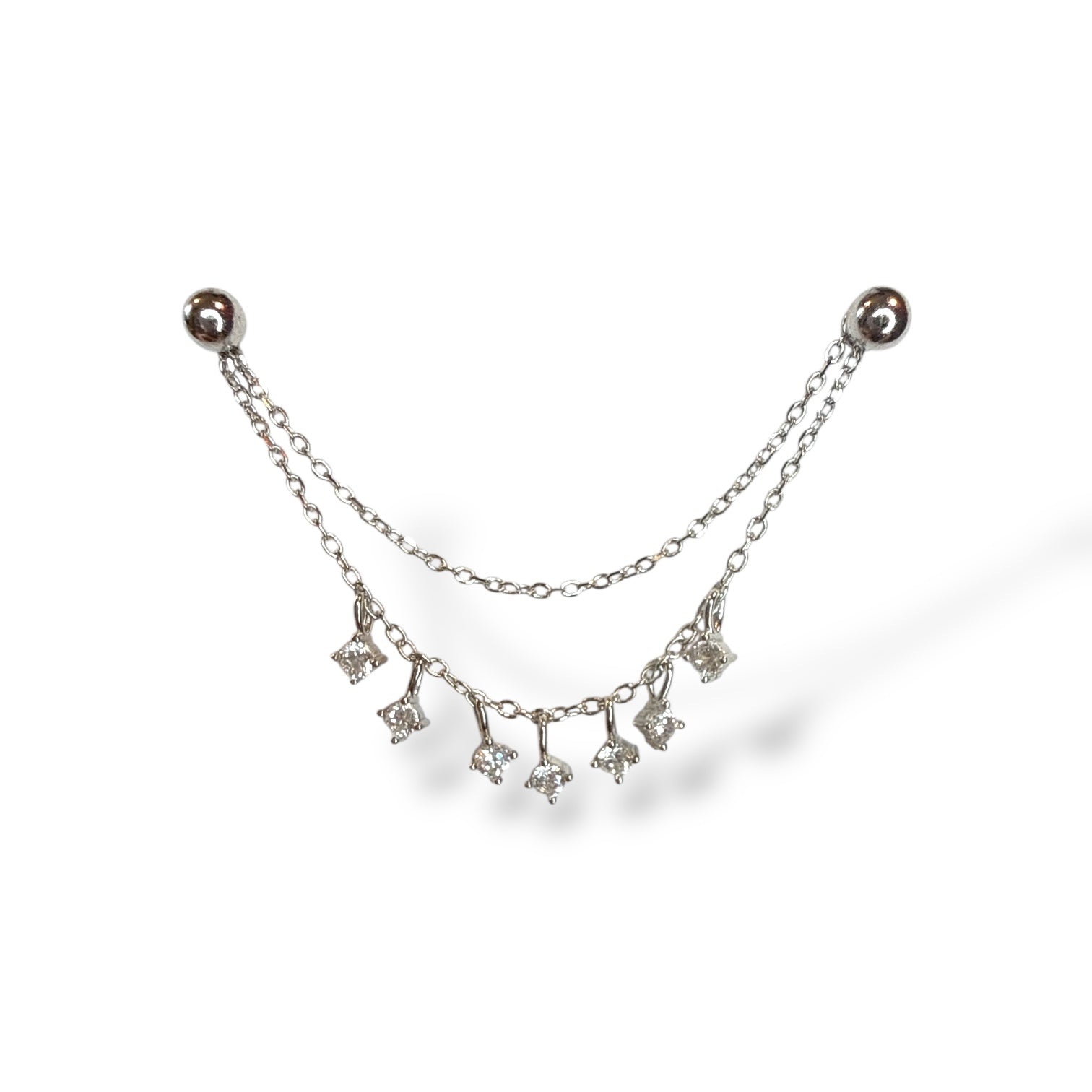 Iza Drop Chain Küpe