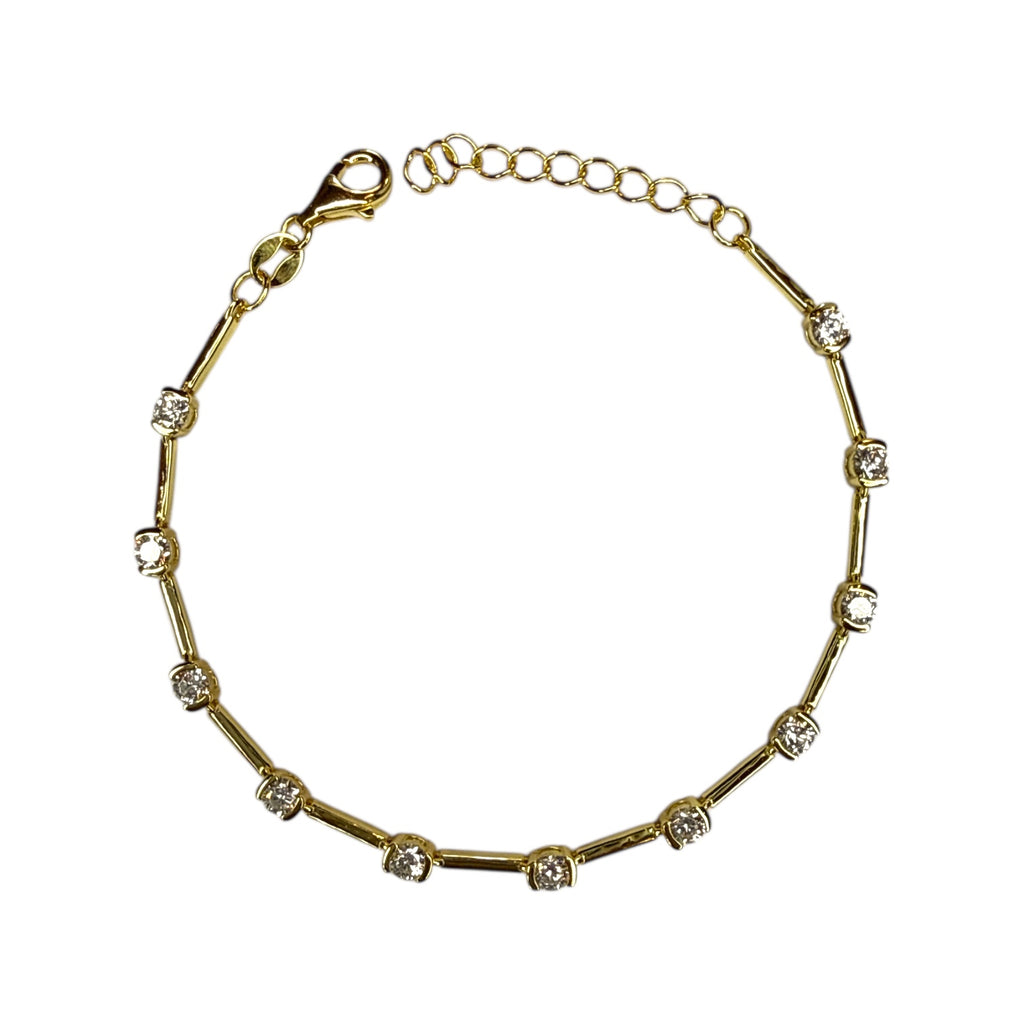 Iza Taşlı Düz Bileklik