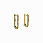 Klasik Taşlı U Küpe