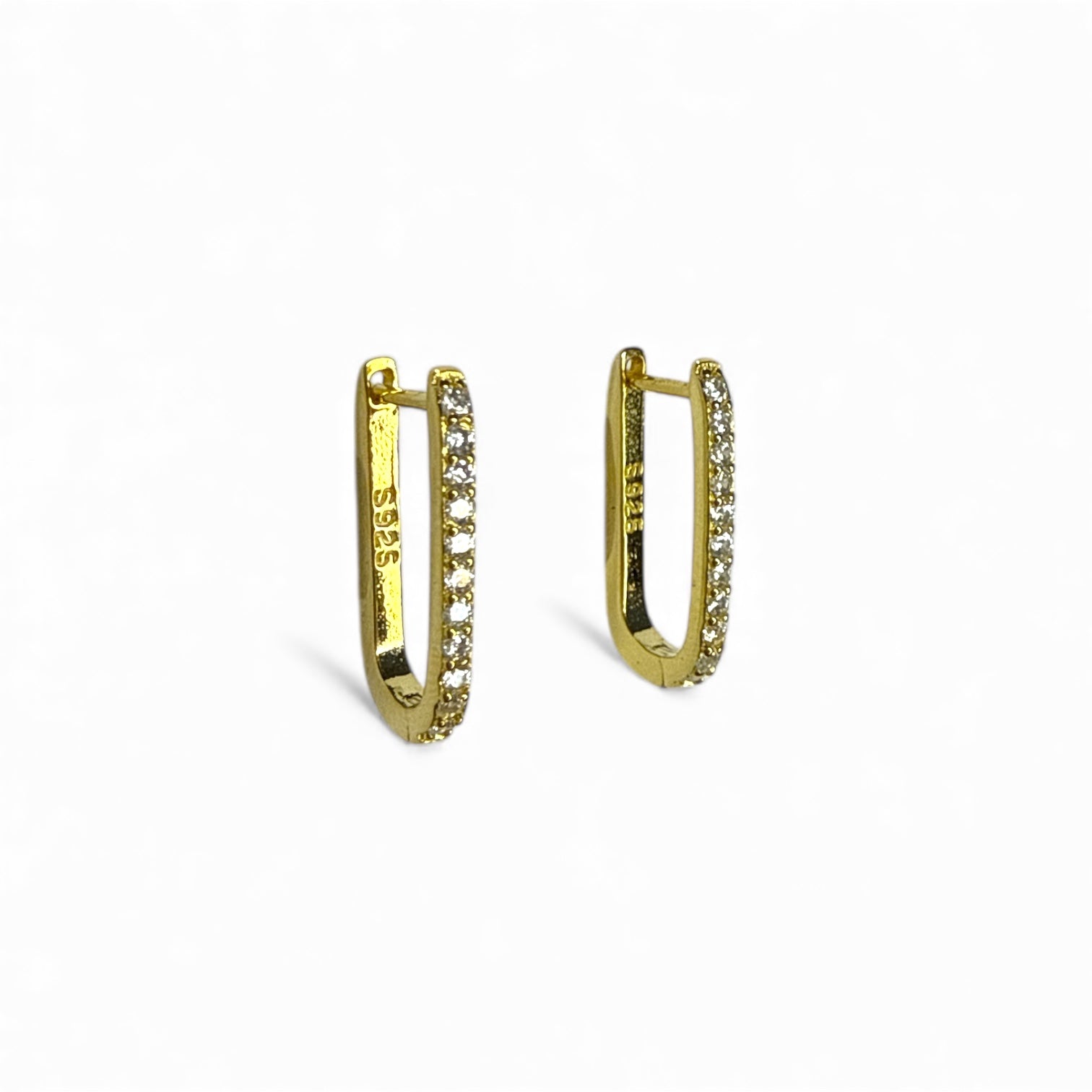 Klasik Taşlı U Küpe