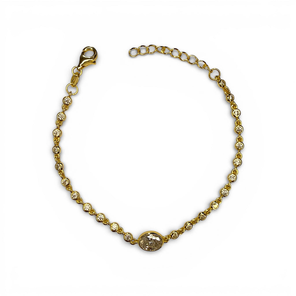 Merry Oval Taşlı Bileklik