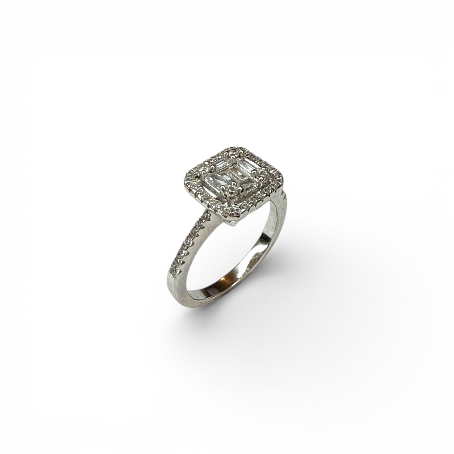 Kare Baget Tektaş Yüzük