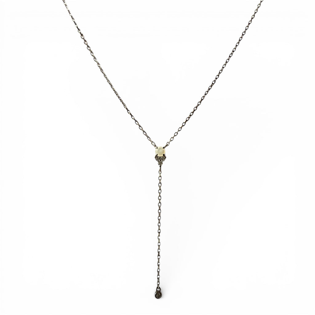 Solitaire Y Necklace