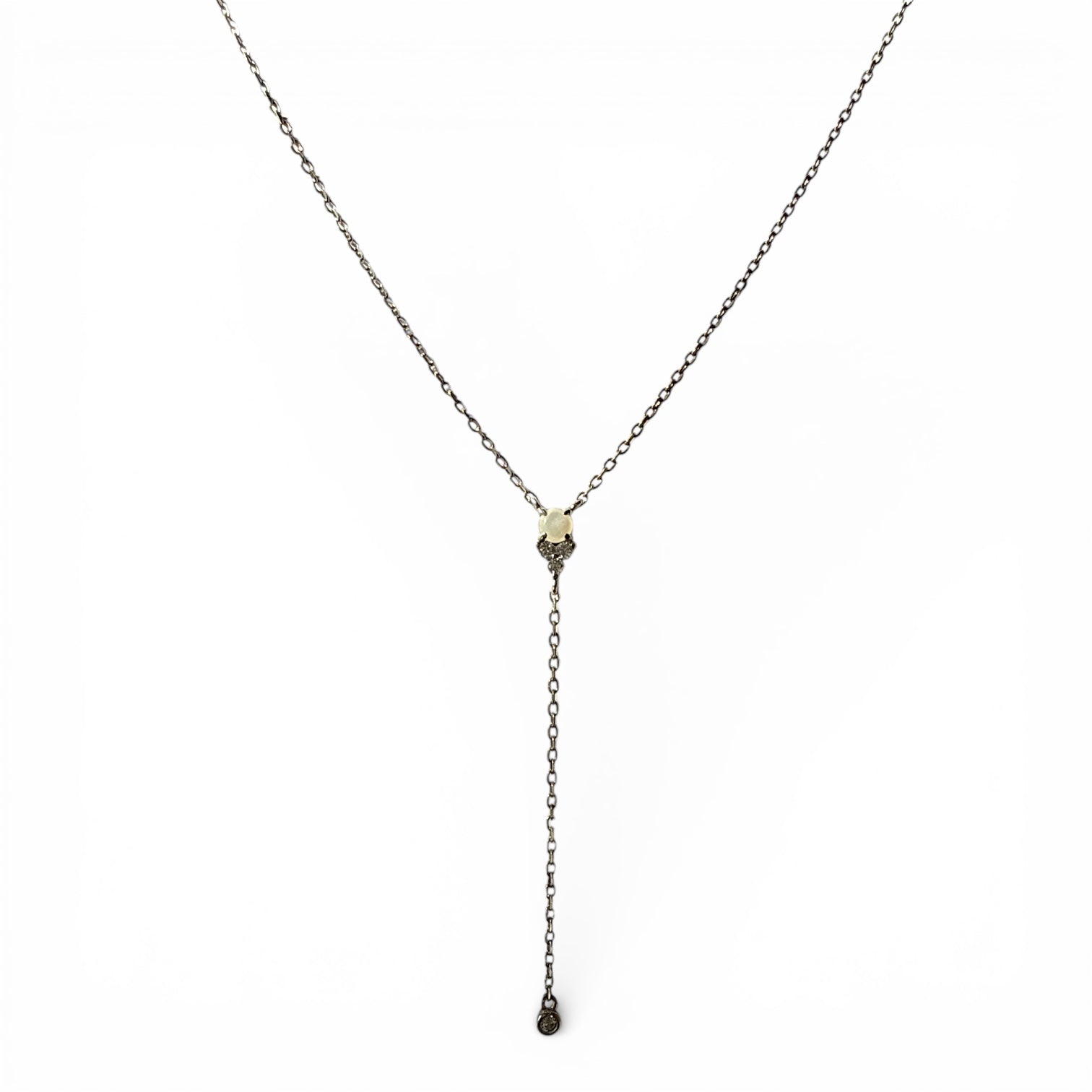 Solitaire Y Necklace