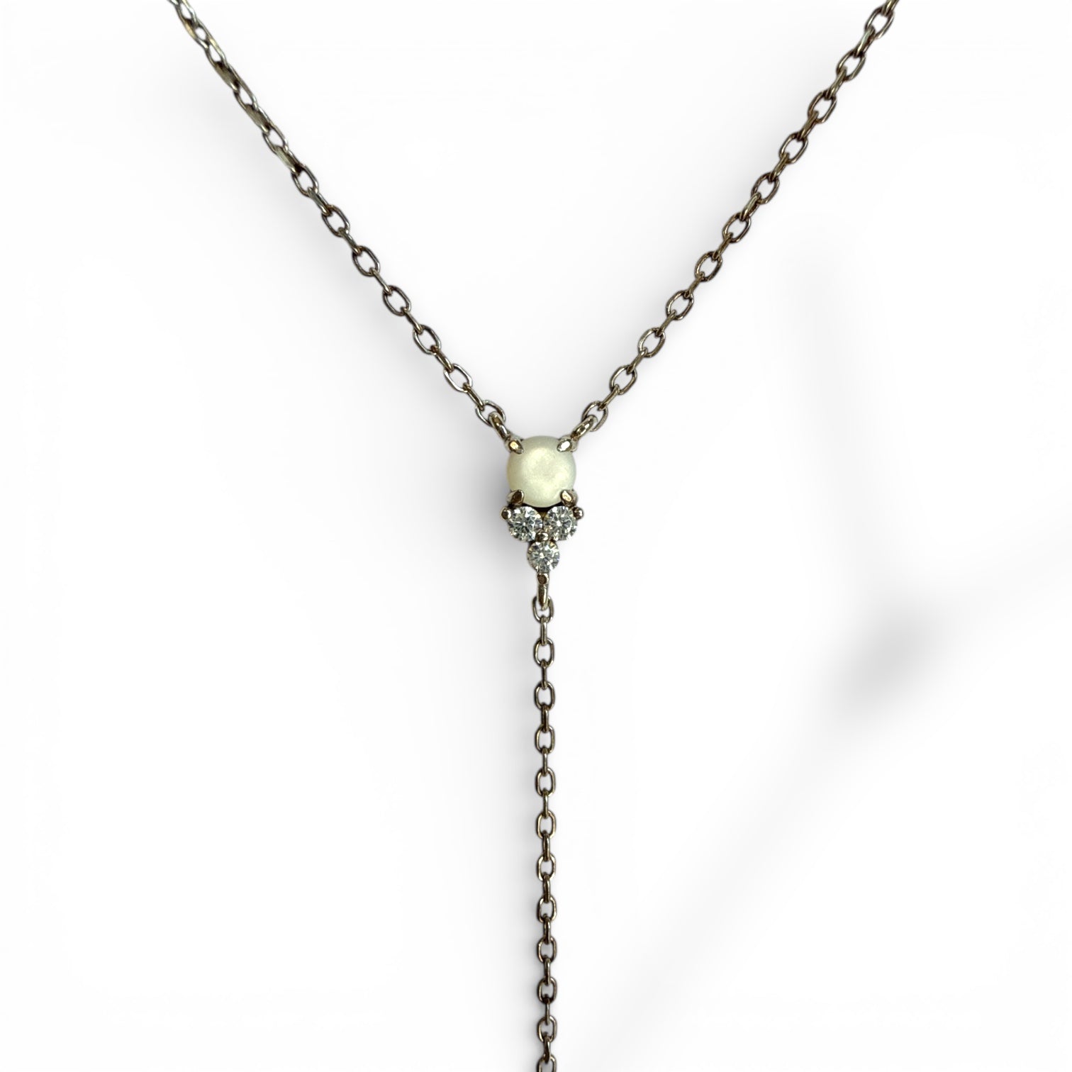 Solitaire Y Necklace