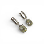 Nova Sarı Topaz Görünümlü Küpe