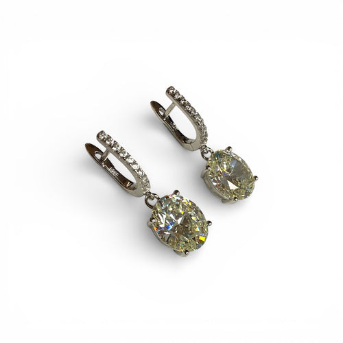 Nova Sarı Topaz Görünümlü Küpe