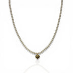 Leris İnci Choker Kalpli Kolye