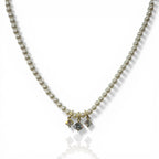 Leris İnci Choker Üçtaş Kolye