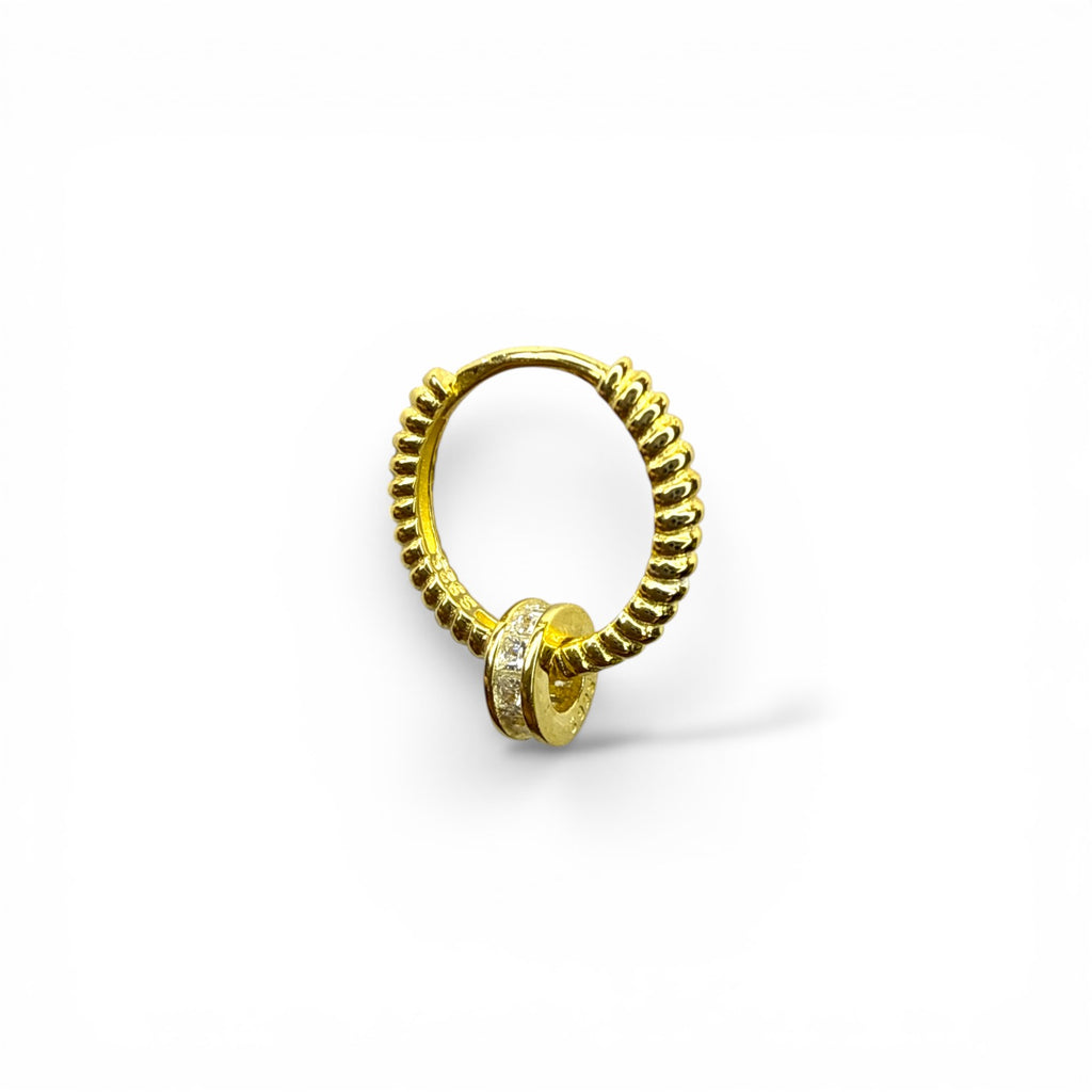 Leris Silindir Halka Küpe