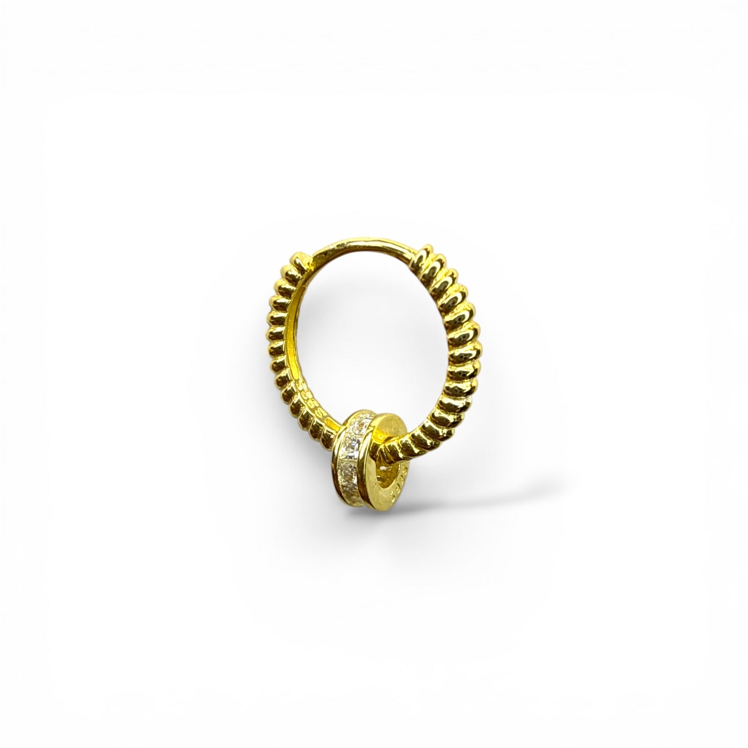 Leris Silindir Halka Küpe