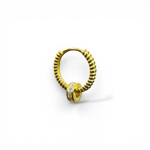 Leris Silindir Halka Küpe