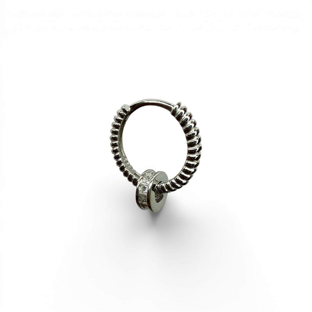 Leris Silindir Halka Küpe