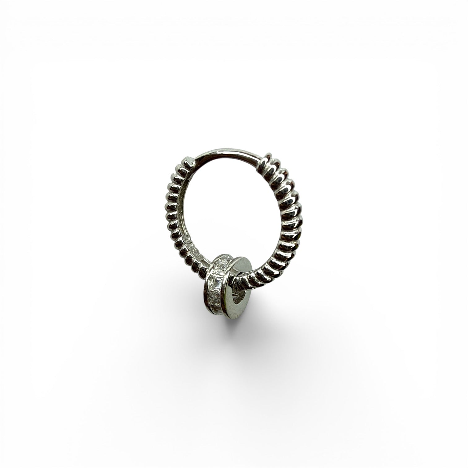 Leris Silindir Halka Küpe