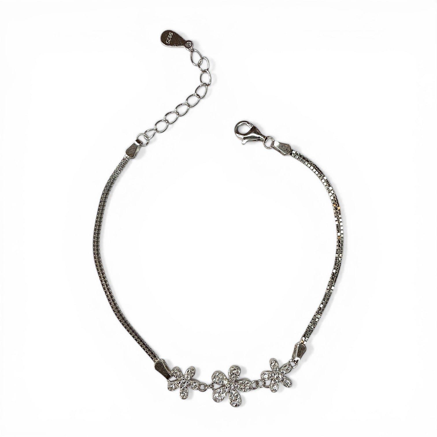 Leris Üç Çiçekli İtalyan Bileklik