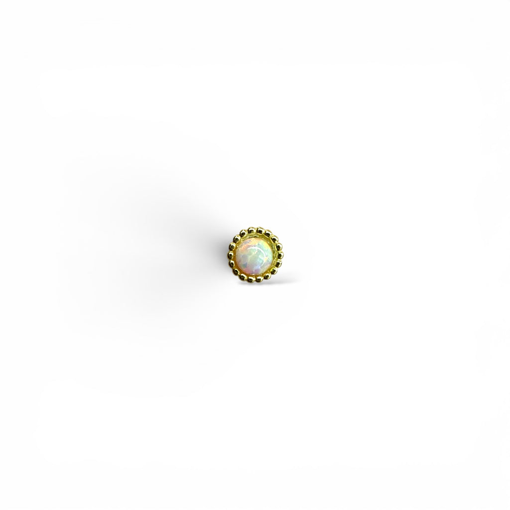 Sole Oval Opal Piercing