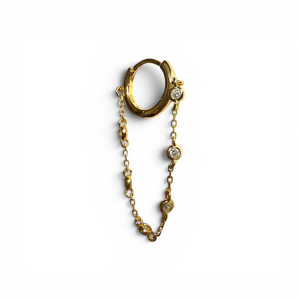 Aura Chain Halka Küpe