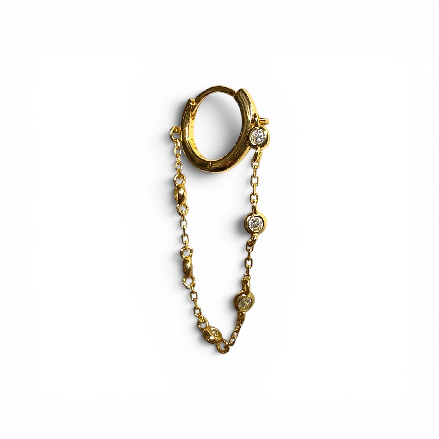 Aura Chain Halka Küpe