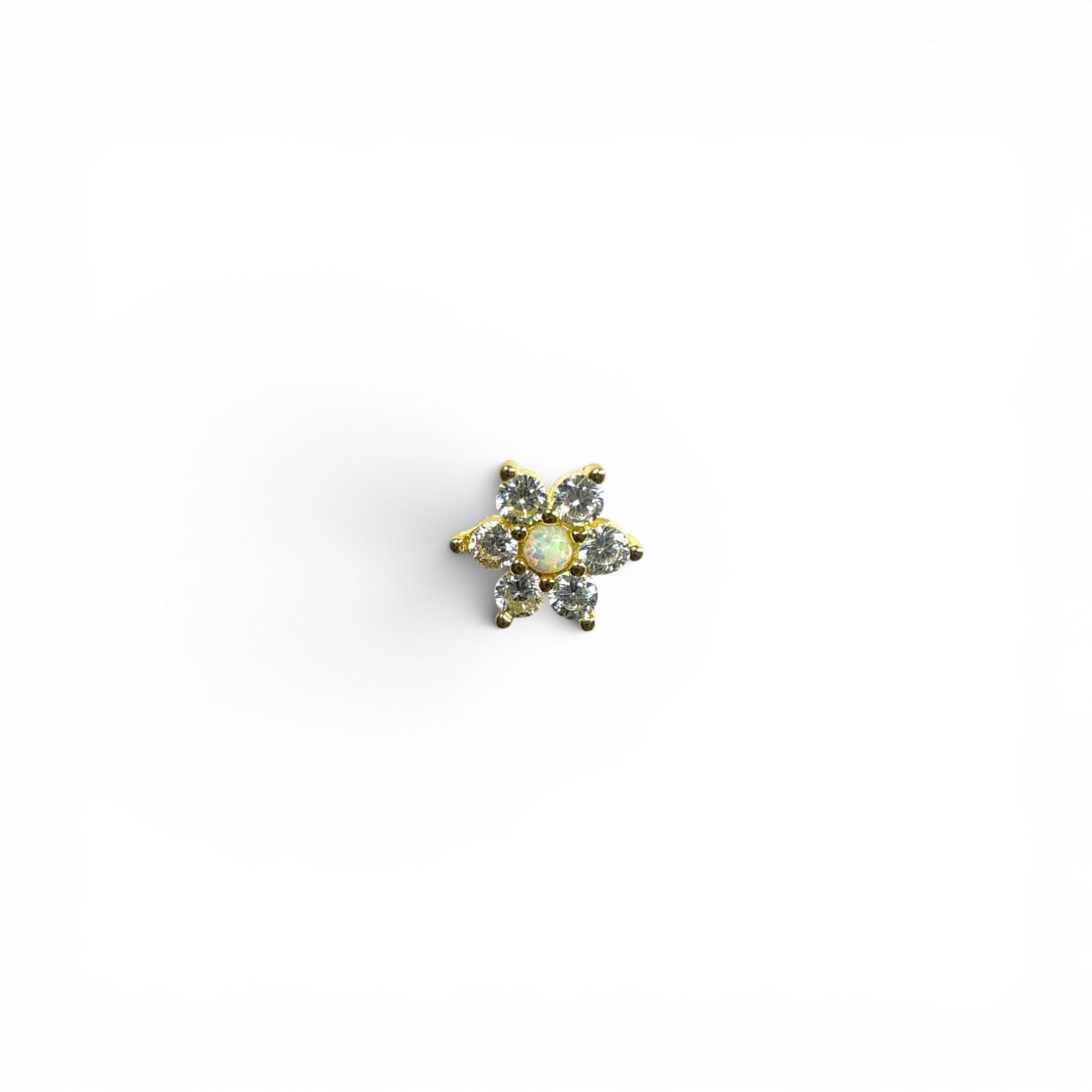 Aura Opal Çiçek Piercing