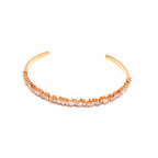 Kadın Gümüş Zigzag Baget Kelepçe bilezik imitasyon Pırlanta Görünümlü 925 ayar