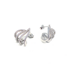 Kadın Gümüş Alev Küpe 925 ayar silver renk