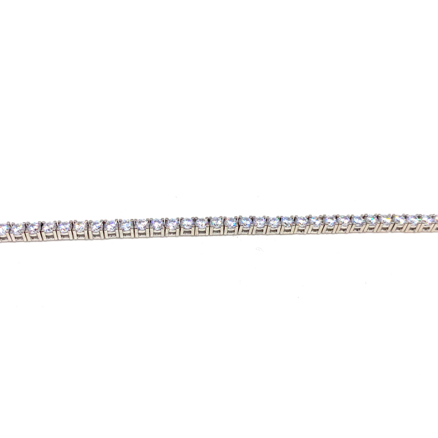 Kadın Gümüş Suyolu Bileklik 2,5 mm imitasyon zirkon 925 ayar