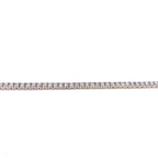 Kadın Gümüş Suyolu Bileklik 2 mm imitasyon zirkon 925 ayar