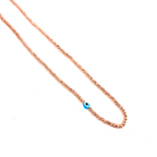 Kadın Gümüş Dorika Toplu Kolye nazar Altın Görünümlü 925 ayar rose renk