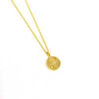Kadın Gümüş Minimal Ok Kolye madalyon Altın Görünümlü  925 ayar gold renk