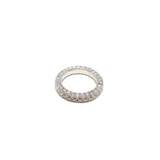 Micropaved Round Cut Eternity Ring