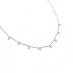 Minimal Taşlı Choker Kolye Tasma 925 ayar Silver